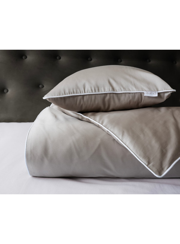 KOMPLET POŚCIELI PURE 200x220 MAKOSATYNA BEŻOWA