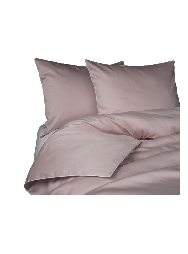 KOMPLET POŚCIELI PURE 200x220 MAKOSATYNA PUDROWY RÓŻ RÓŻOWA