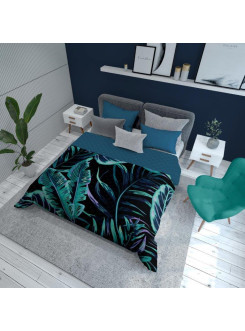 NARZUTA NA ŁÓZKO 200x220 PIKOWANA W LIŚCIE