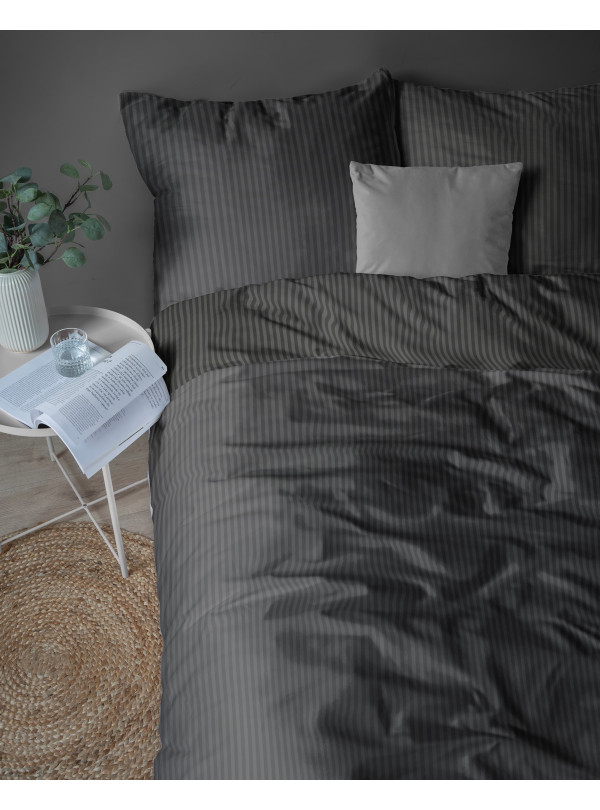 KOMPLET POŚCIELI POŚCIEL 200x220 ADAMASZEK CZARNA HOTELOWA PREMIUM