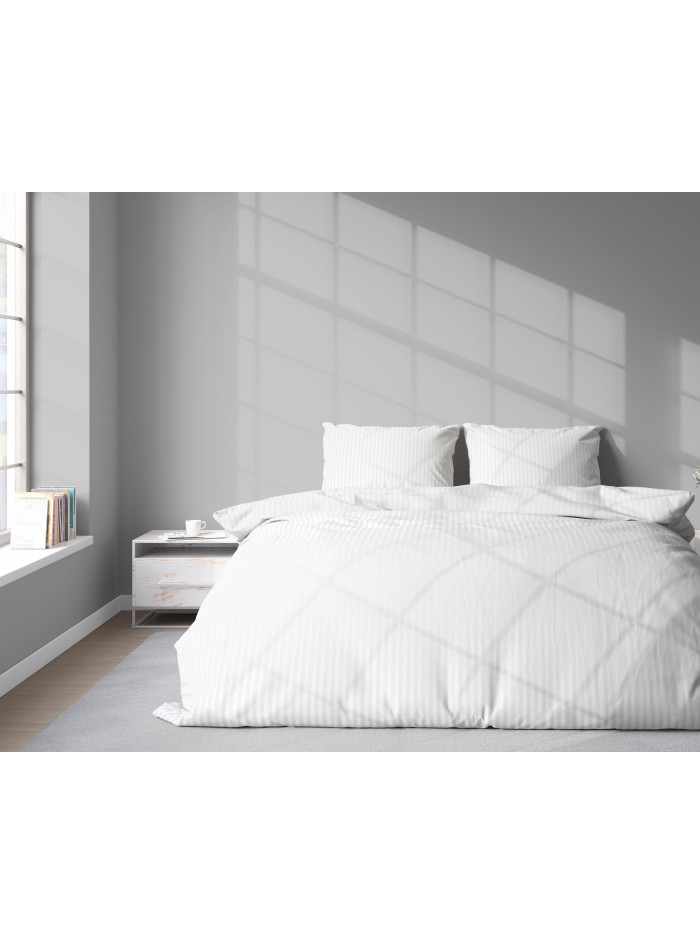 KOMPLET POŚCIELI POŚCIEL 220x200 ADAMASZEK BIAŁA HOTELOWA PREMIUM
