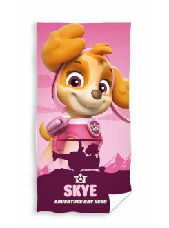 RĘCZNIK PSI PATROL 70x140 PLAŻOWY SKYE RÓŻOWY