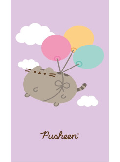 RĘCZNIK PUSHEEN 70x140 KĄPIELOWY KOT Z BALONAMI