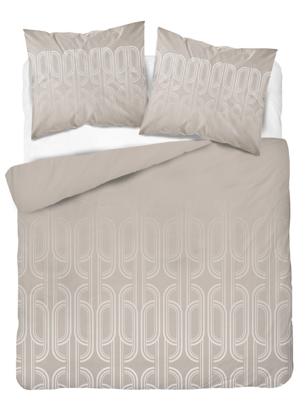 POŚCIEL BAWEŁNIANA 160x200 BEŻOWA