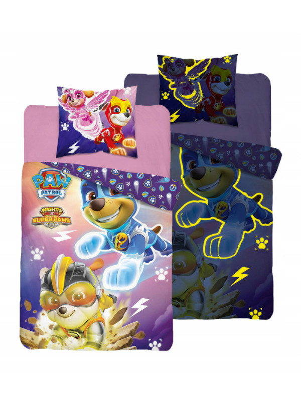 POŚCIEL 160x200 ŚWIECĄCA W CIEMNOŚCI PSI PATROL PP_12