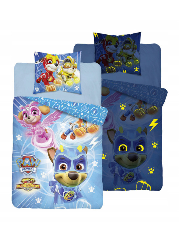 POŚCIEL 140x200 ŚWIECĄCA W CIEMNOŚCI PSI PATROL PP_13