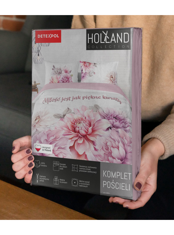POŚCIEL 160x200 MIŁOŚĆ JEST JAK PIĘKNE KWIATY