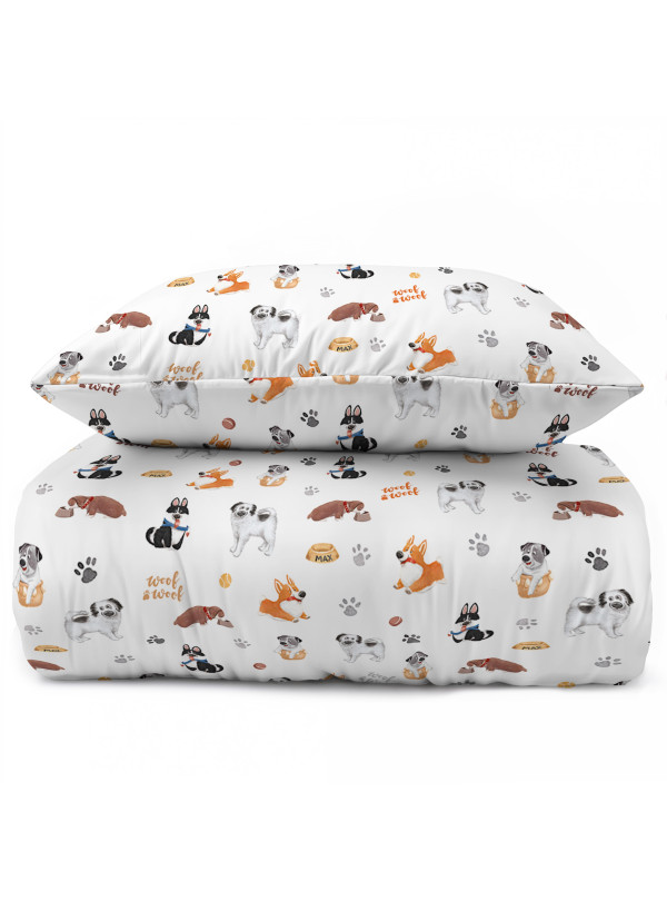 POŚCIEL MŁODZIEŻOWA 160x200 BIAŁA PIESKI