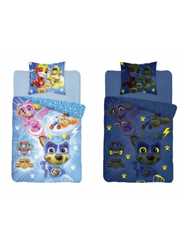 POŚCIEL 160x200 ŚWIECĄCA W CIEMNOŚCI PSI PATROL PP_13