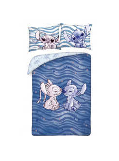 KOMPLET POŚCIELI 140x200 LILO I STITCH DISNEY GRANATOWA