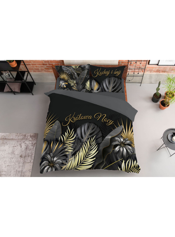 POŚCIEL BAWEŁNIANA 160x200 KRÓLOWA NOCY