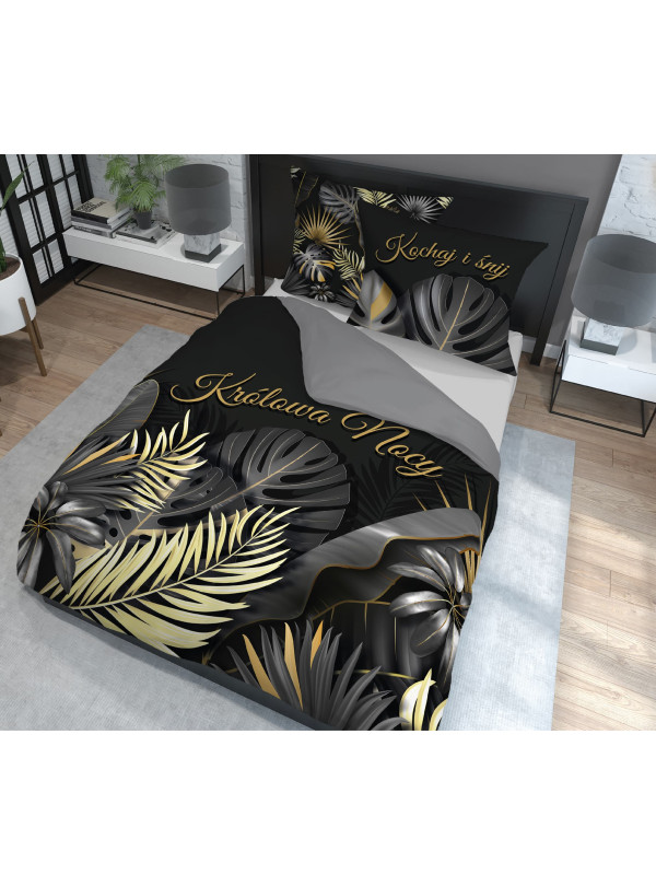 POŚCIEL BAWEŁNIANA 160x200 KRÓLOWA NOCY