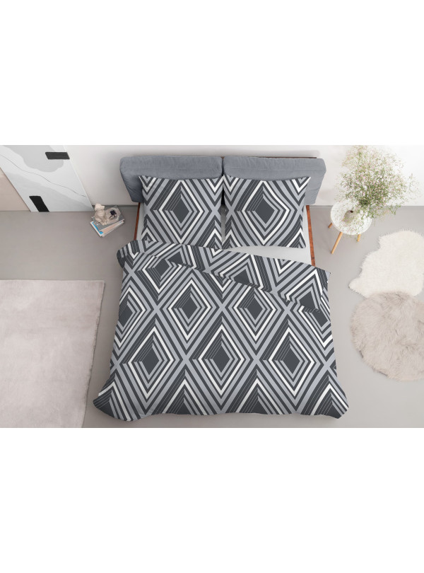 KOMPLET POŚCIELI 160x200 GEOMETRYCZNY WZÓR