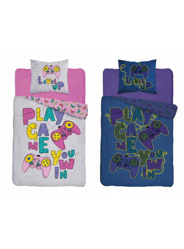 POŚCIEL 160x200 ŚWIECĄCA W CIEMNOŚCI GAMER GIRL