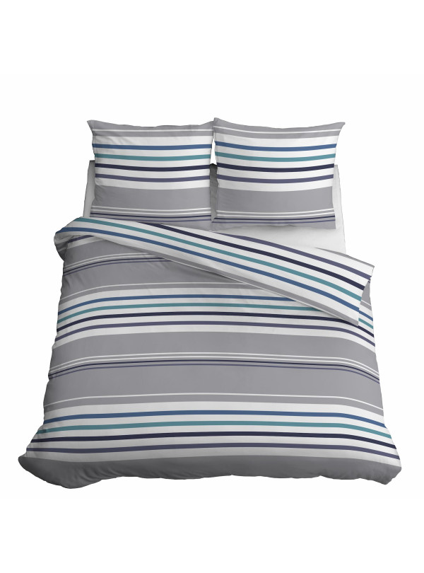 POŚCIEL BAWEŁNIANA 200x220 W PASY 4656_A