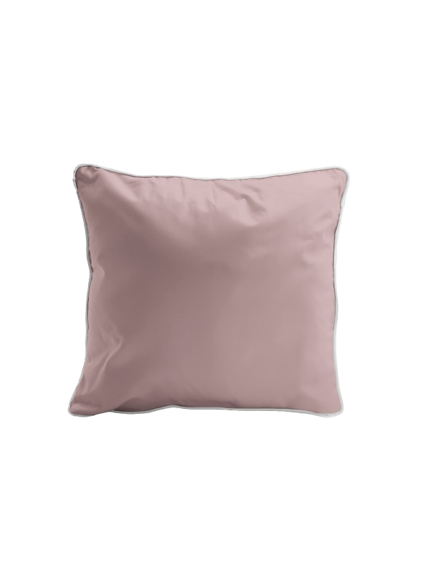 POSZEWKA NA PODUSZKĘ/JAŚKA 40x40 cm PUDROWY RÓŻ Z LAMÓWKĄ