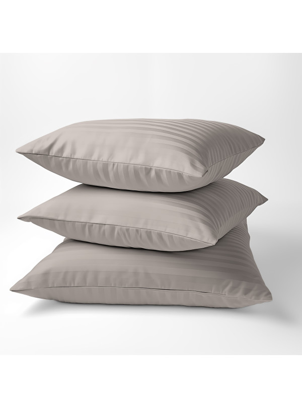 POSZEWKA NA PODUSZKĘ 70x80cm BEŻOWA Z ADAMASZKU