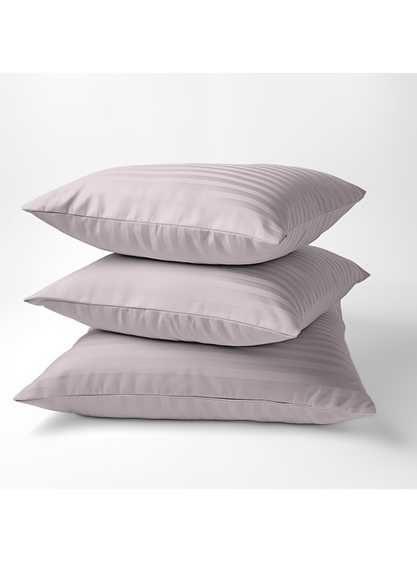 POSZEWKA NA PODUSZKĘ 70x80cm PUDROWY RÓŻ Z ADAMASZKU