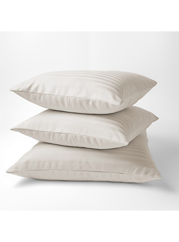 POSZEWKA NA PODUSZKĘ 70x80cm ECRUE Z ADAMASZKU