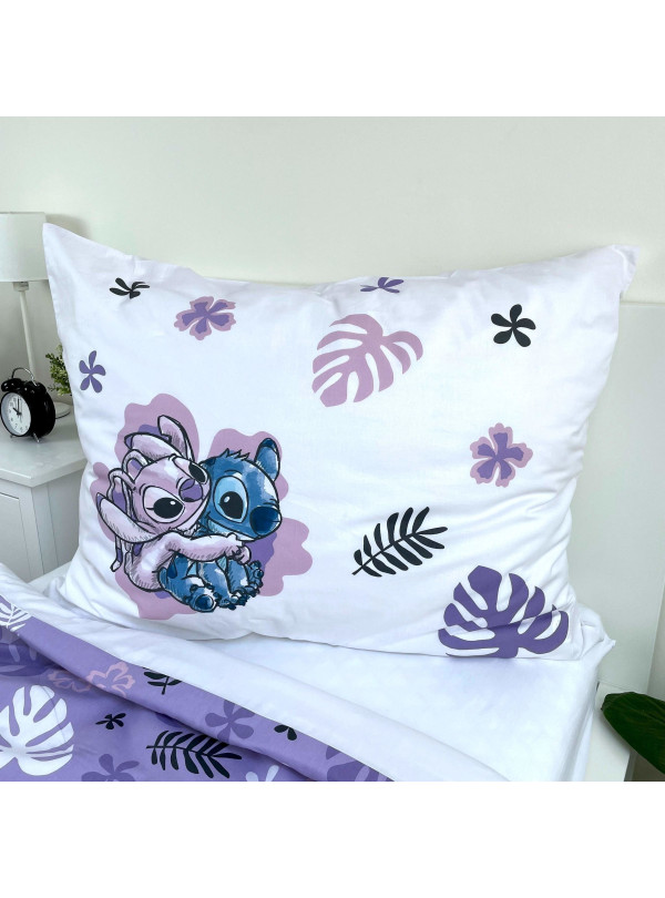 KOMPLET POŚCIELI 140x200 LILO I STITCH DISNEY BIAŁA