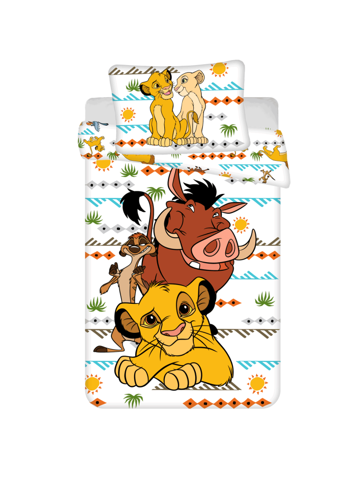 KOMPLET POŚCIELI 140x200 KRÓL LEW SIMBA TIMON I PUMBA DISNEY