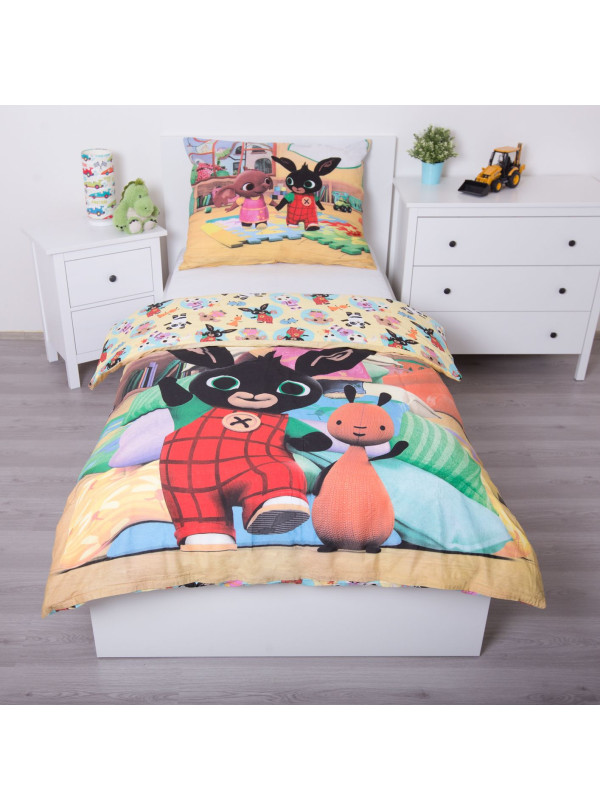 KOMPLET POŚCIELI POŚCIEL BAWEŁNIANA 140x200 DZIECIĘCA KRÓLIK BING SULA FLOP BG-427