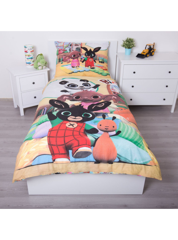 KOMPLET POŚCIELI POŚCIEL BAWEŁNIANA 140x200 DZIECIĘCA KRÓLIK BING SULA FLOP BG-427
