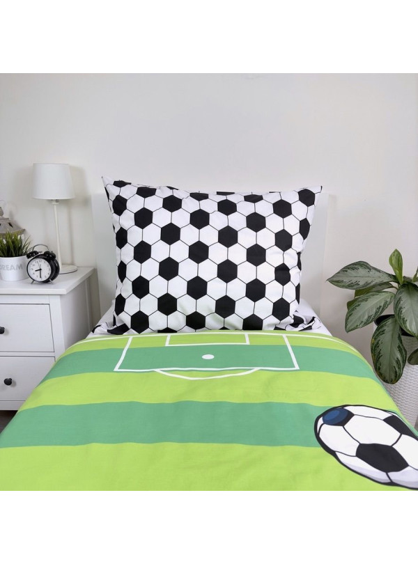 POŚCIEL MŁODZIEŻOWA 140x200 DLA PIŁKARZA PIŁKA NOŻNA BOISKO