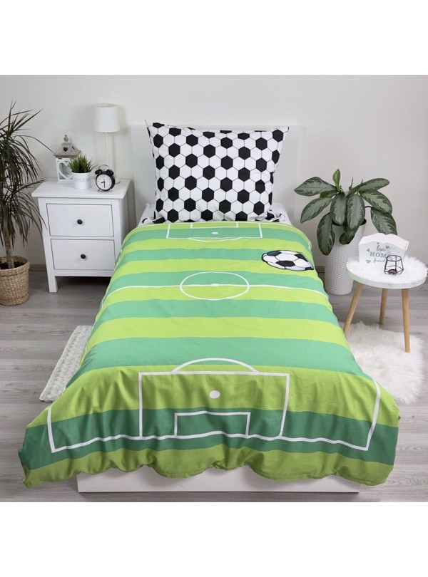 POŚCIEL MŁODZIEŻOWA 140x200 DLA PIŁKARZA PIŁKA NOŻNA BOISKO