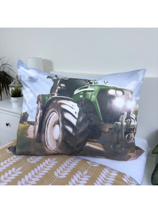 POŚCIEL 140x200 ZIELONY TRAKTOR CIĄGNIK