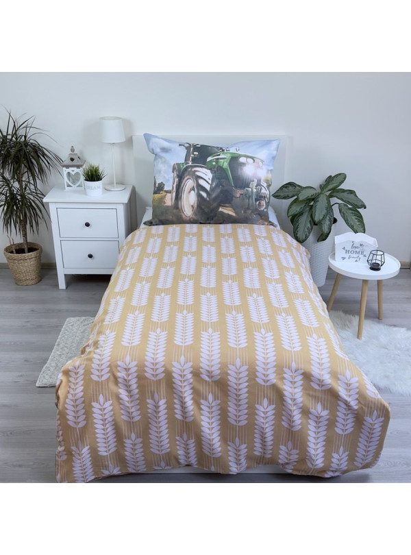 POŚCIEL 140x200 ZIELONY TRAKTOR CIĄGNIK