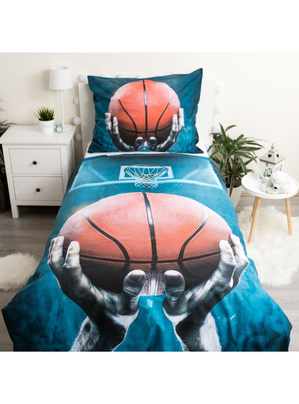 POŚCIEL MŁODZIEŻOWA 140x200 KOSZYKÓWKA