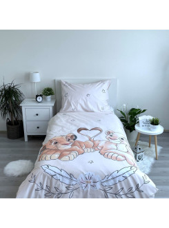 POŚCIEL ŚWIECĄCA W CIEMNOŚCI 140x200 KRÓL LEW SIMBA I NALA 2