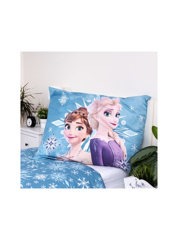 POŚCIEL BAWEŁNIANA 140x200 FROZEN KRAINA LODU NIEBIESKA