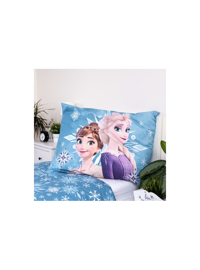 POŚCIEL BAWEŁNIANA 140x200 FROZEN KRAINA LODU NIEBIESKA