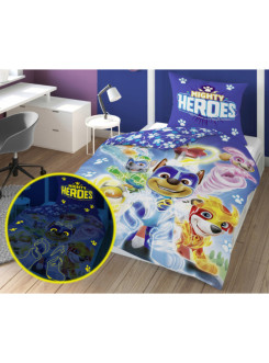 POŚCIEL 140x200 ŚWIECĄCA W CIEMNOŚCI PSI PATROL PP_11