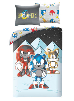 POŚCIEL 140x200 SUPER SONIC THE HEDGEHOG TAILS KNUCKLES