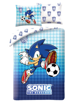 POŚCIEL 140x200 SUPER SONIC THE HEDGEHOG PIŁKARZ 2