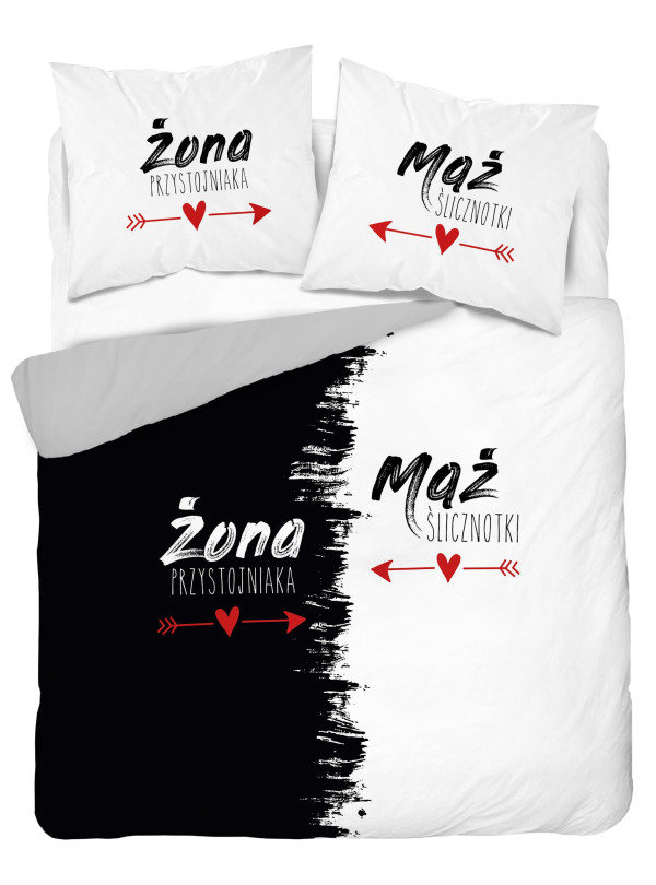 POŚCIEL 160x200 MĄŻ ŚLICZNOTKI ŻONA PRZYSTOJNIAKA