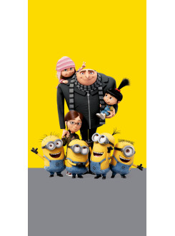 RĘCZNIK 70x140 KĄPIELOWY DZIECIĘCY GRU I MINIONKI