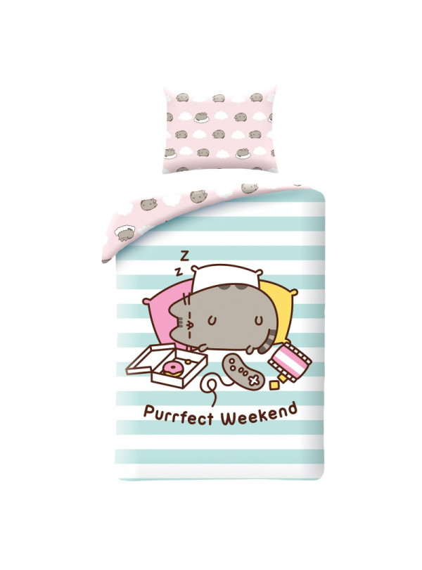 POŚCIEL 160x200 KOT PUSHEEN PURRFECT WEEKEND