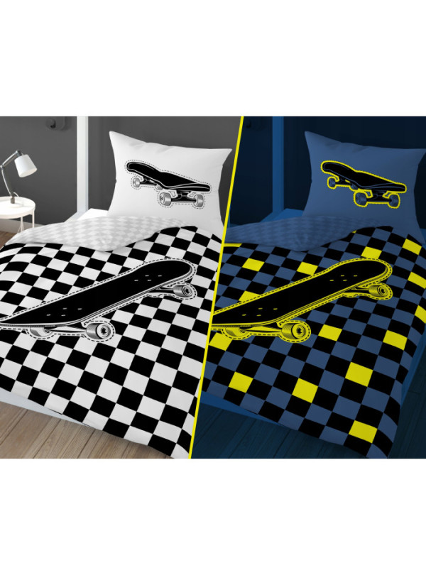 POŚCIEL 160x200 ŚWIECĄCA W CIEMNOŚCI DESKOROLKA