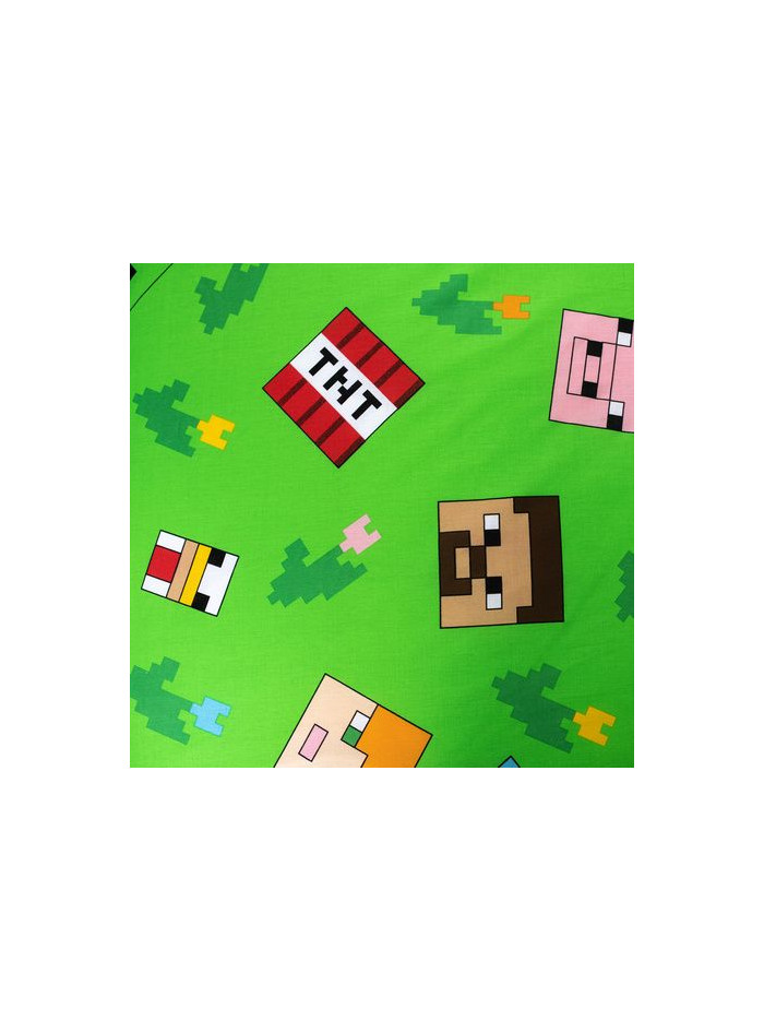POŚCIEL 140x200 MINECRAFT CREEPER ALEX STEVE