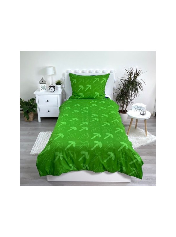 POŚCIEL 140x200 MINECRAFT NIEBIESKA BAWEŁNIANA