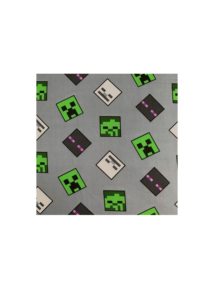 POŚCIEL ŚWIECĄCA W CIEMNOŚCI MINECRAFT 140x200 ZOMBIE SKELETON