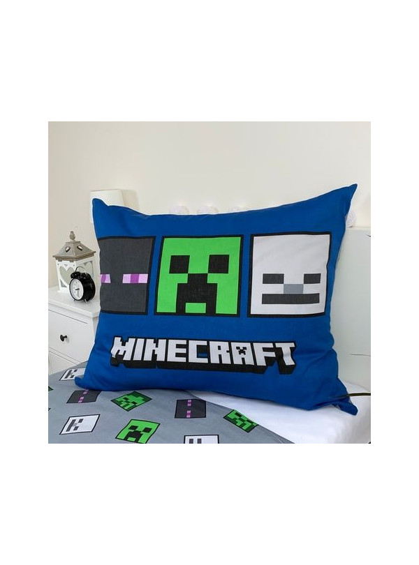 POŚCIEL ŚWIECĄCA W CIEMNOŚCI MINECRAFT 140x200 ZOMBIE SKELETON