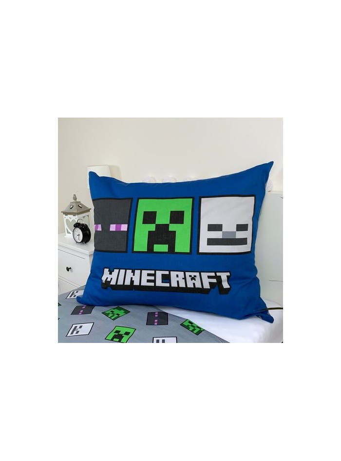 POŚCIEL ŚWIECĄCA W CIEMNOŚCI MINECRAFT 140x200 ZOMBIE SKELETON