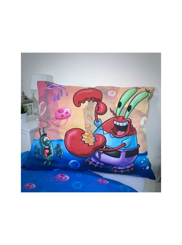 POŚCIEL 140x200 SPONGEBOB KANCIASTOPORTY PATRYK ROZGWIAZDA