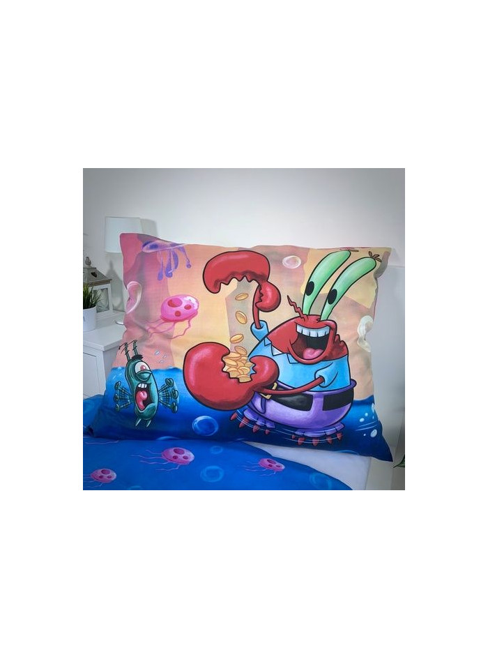 POŚCIEL 140x200 SPONGEBOB KANCIASTOPORTY PATRYK ROZGWIAZDA
