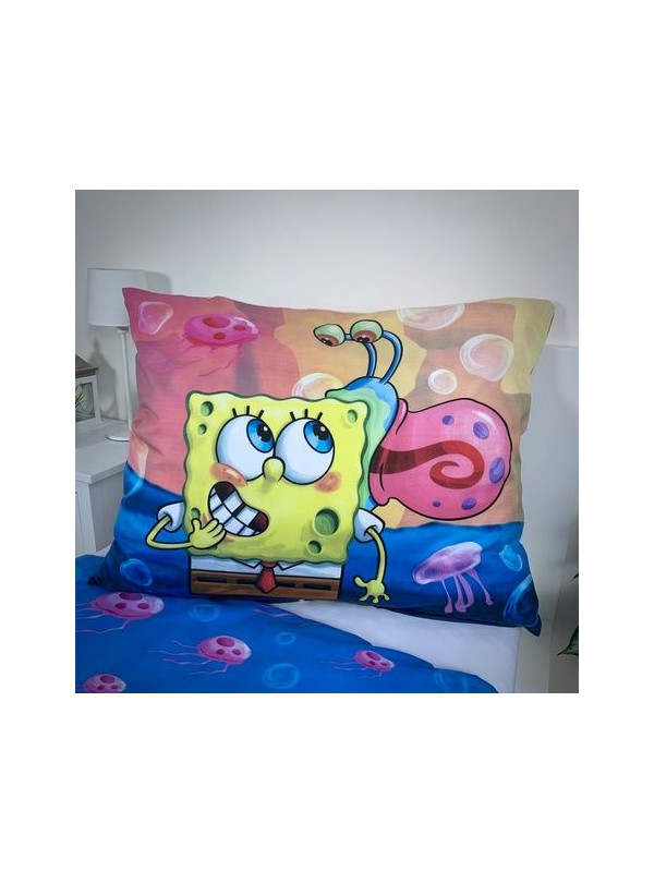 POŚCIEL 140x200 SPONGEBOB KANCIASTOPORTY PATRYK ROZGWIAZDA